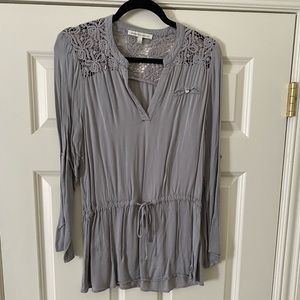Light grey soft blouse